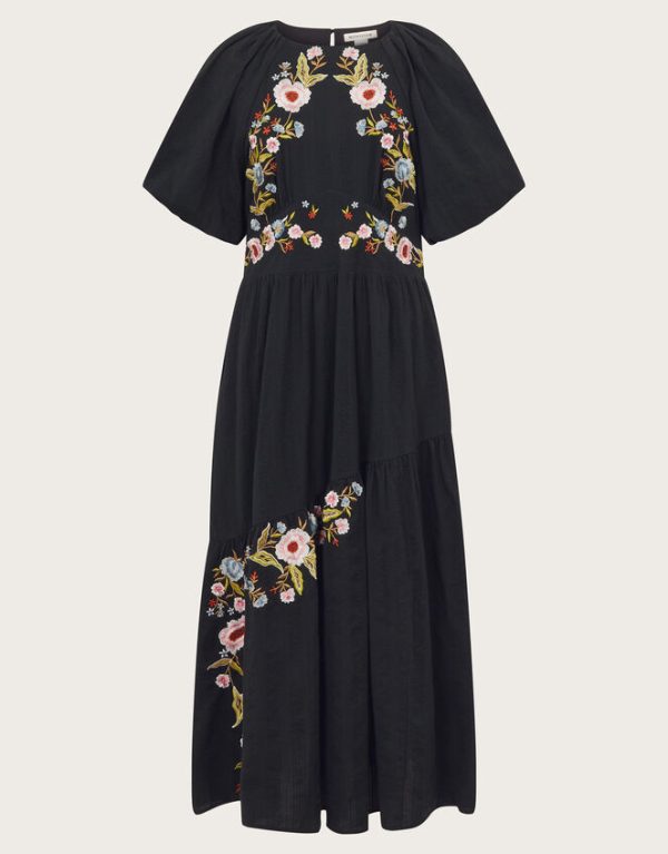 Monsoon Margot Tea Dress Black - Image 6