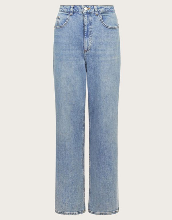 Monsoon Ruby Wide Leg Jeans Blue - Image 5