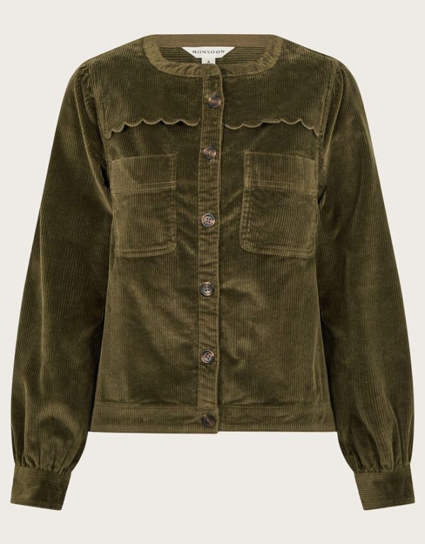 Monsoon Lira Cord Jacket Green - Image 5