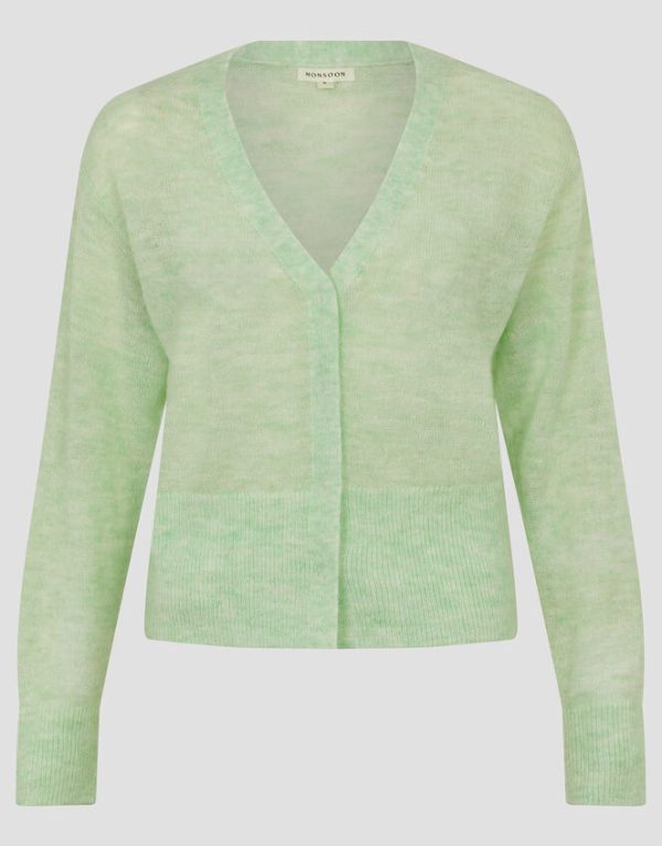 Monsoon Mia Lightweight Cardigan Green - Image 5