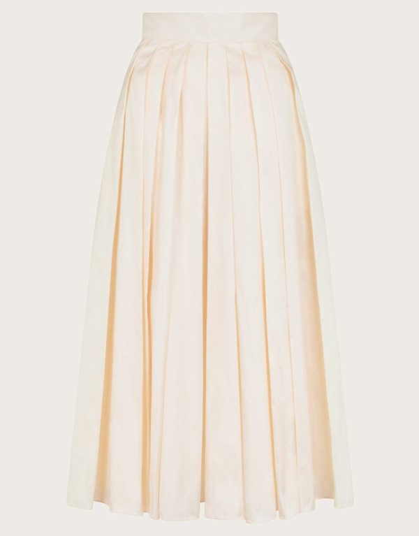 Monsoon Tully Taffeta Skirt Cream - Image 6