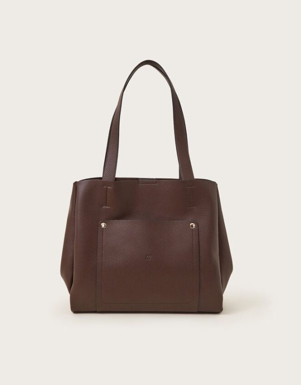 Monsoon Zoe Faux Leather Pocket Tote Bag