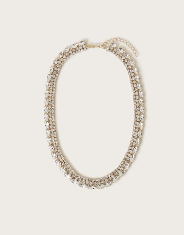 Monsoon Statement Diamante Necklace