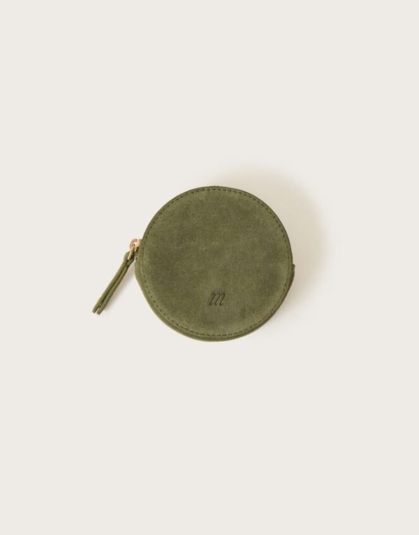 Monsoon Suede Round Coin Purse