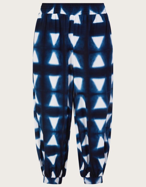 Monsoon Batik Dye Triangle Trousers Blue - Image 5