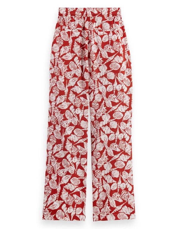 Monsoon Scotch and Soda 30" Wide Leg Trousers Red - Image 3