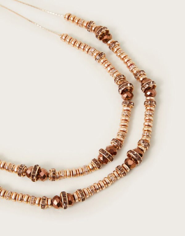 Monsoon Layered Beaded Necklace - Image 3