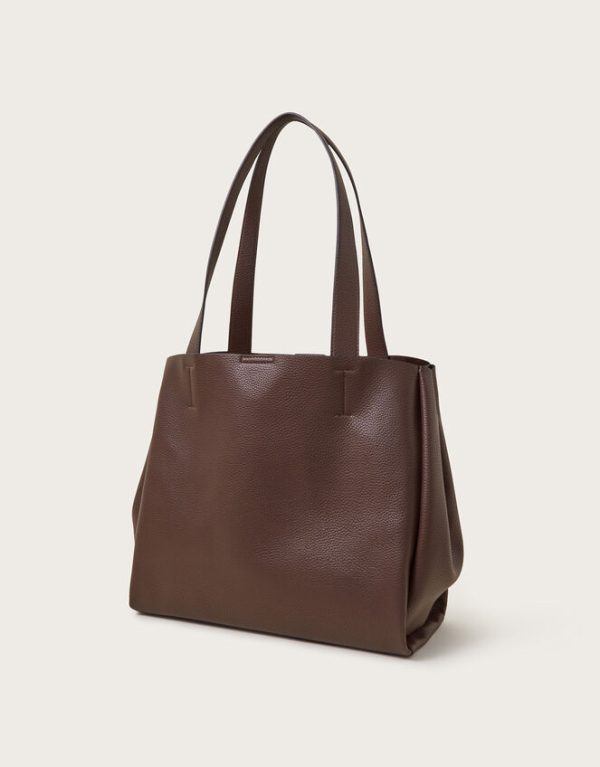 Monsoon Zoe Faux Leather Pocket Tote Bag - Image 2