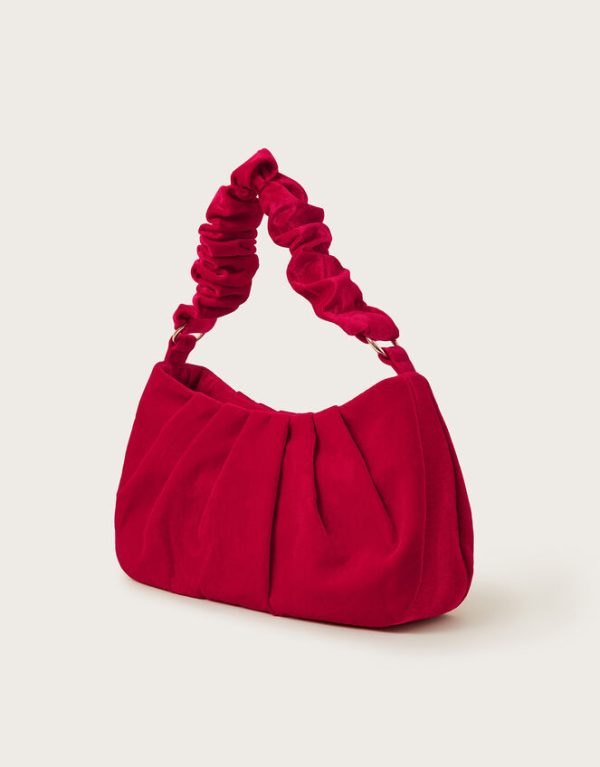 Monsoon Vela Ruched Velvet Bag - Image 2