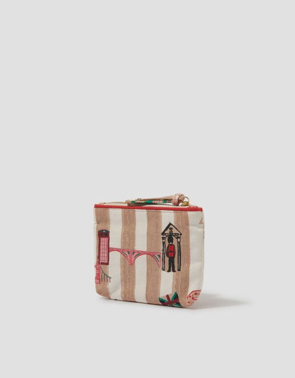 Monsoon Stripe London Print Card Holder Purse - Image 3