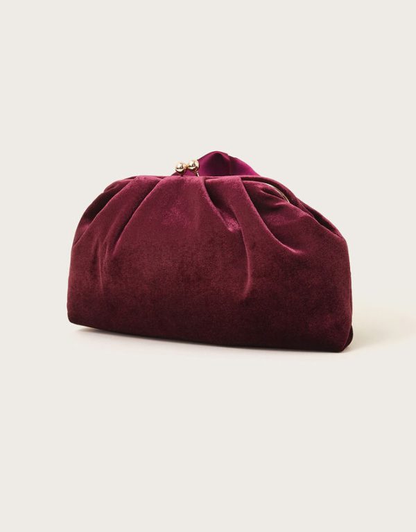 Monsoon Velvet Corsage Pouch Bag - Image 2