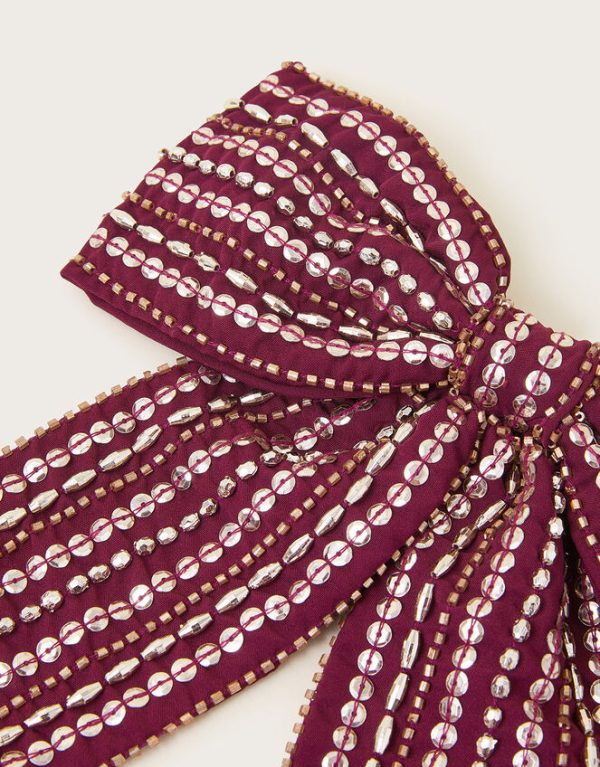 Monsoon Beaded Hair Bow - Image 4