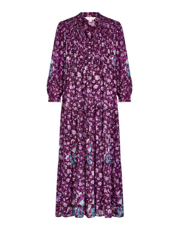 Monsoon East Elynee Floral Maxi Dress Purple - Image 6