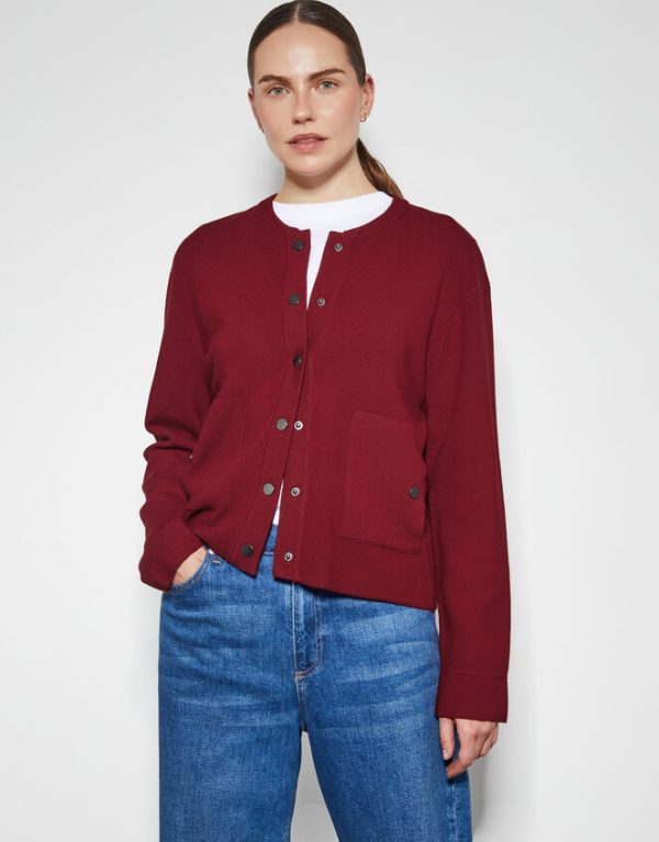 Monsoon Bay Utility Cardigan Red