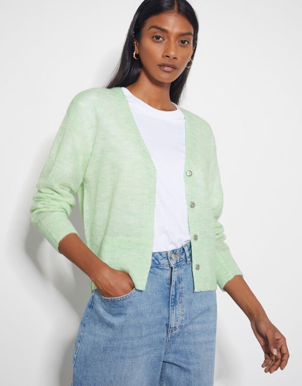 Monsoon Mia Lightweight Cardigan Green