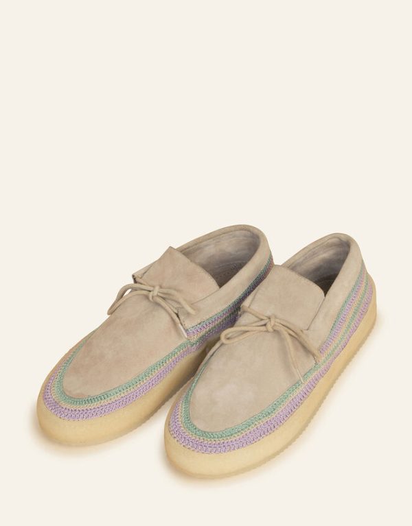 Monsoon Laidback London Komo Suede Moccasins Purple - Image 3