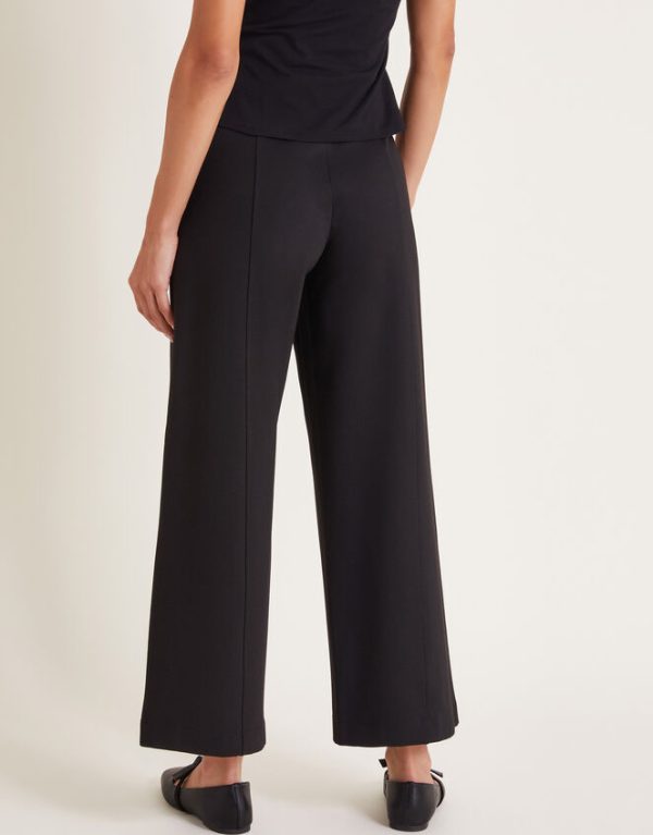 Monsoon Paula Ponte Bootcut Trousers Black - Image 3