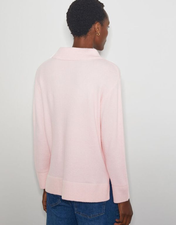 Monsoon Carla Collar Jumper Pink - Image 3