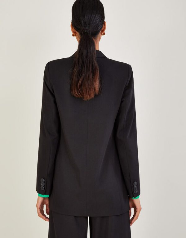 Monsoon Lauren Plain Blazer Black - Image 3