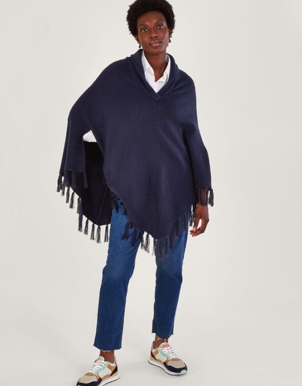 Monsoon Shawl Neck Poncho - Image 2