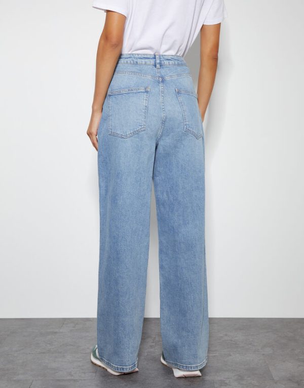 Monsoon Ruby Wide Leg Jeans Blue - Image 4