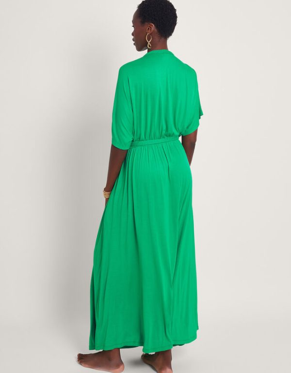 Monsoon Everly Jersey Dress Green - Image 3