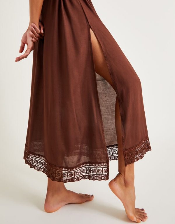 Monsoon Cali Crochet Kaftan Dress - Image 4