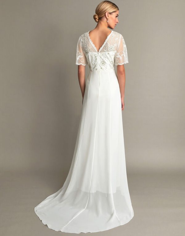 Monsoon Liz Embroidered Bridal DressIvory - Image 3