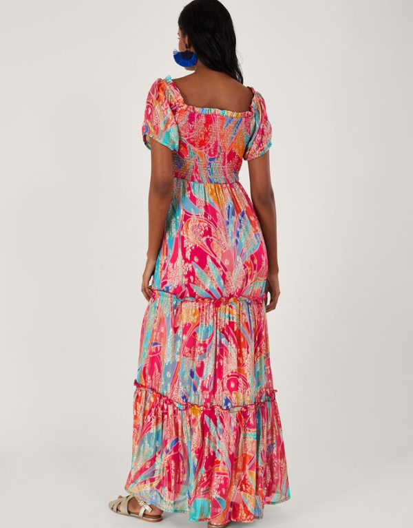 Monsoon Ariel Metallic Maxi DressMulti - Image 3