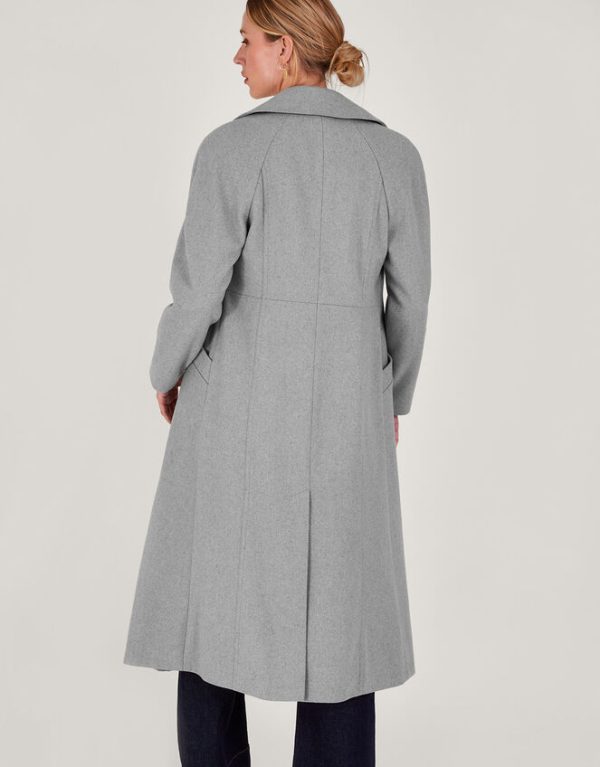 Monsoon Alanna Smart Coat Grey - Image 4