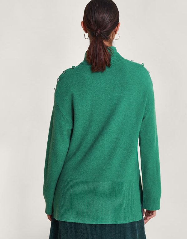 Monsoon Lib Longline JumperGreen - Image 4