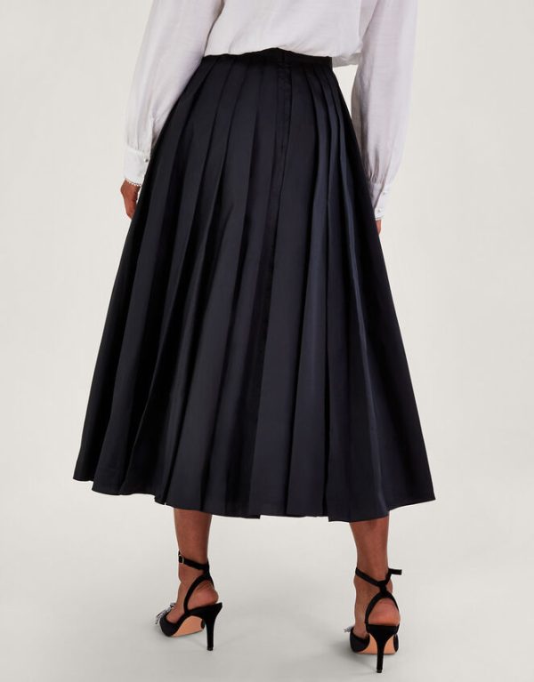 Monsoon Tully Taffeta Skirt Black - Image 4