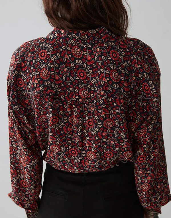 Monsoon Maison Hotel Abstract Floral Print Shirt Multi - Image 4