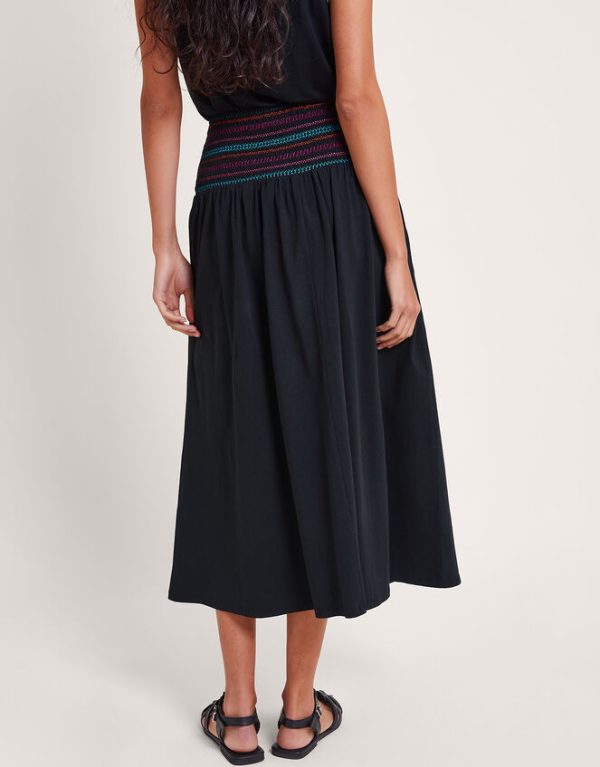 Monsoon Cleo Stitch Skirt Black - Image 4