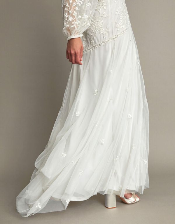 Monsoon Josette Embellished Bridal Dress Ivory - Image 4