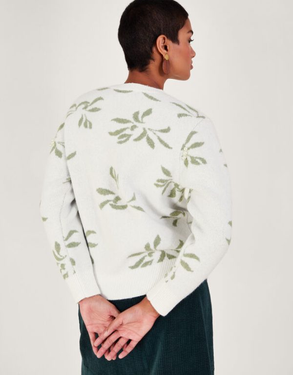 Monsoon Mia Mistletoe Jumper Ivory - Image 4